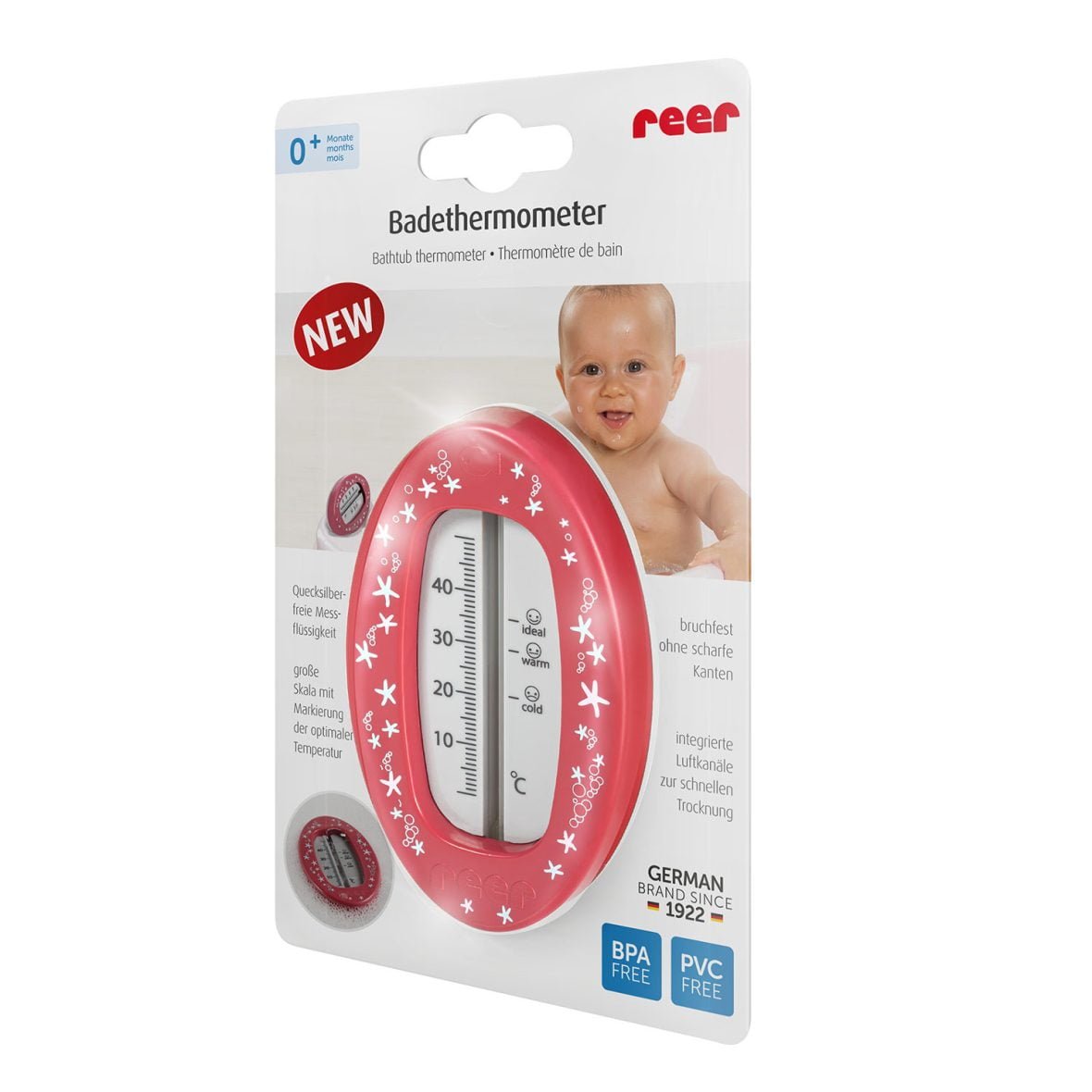 Thermomètre de bain ovale