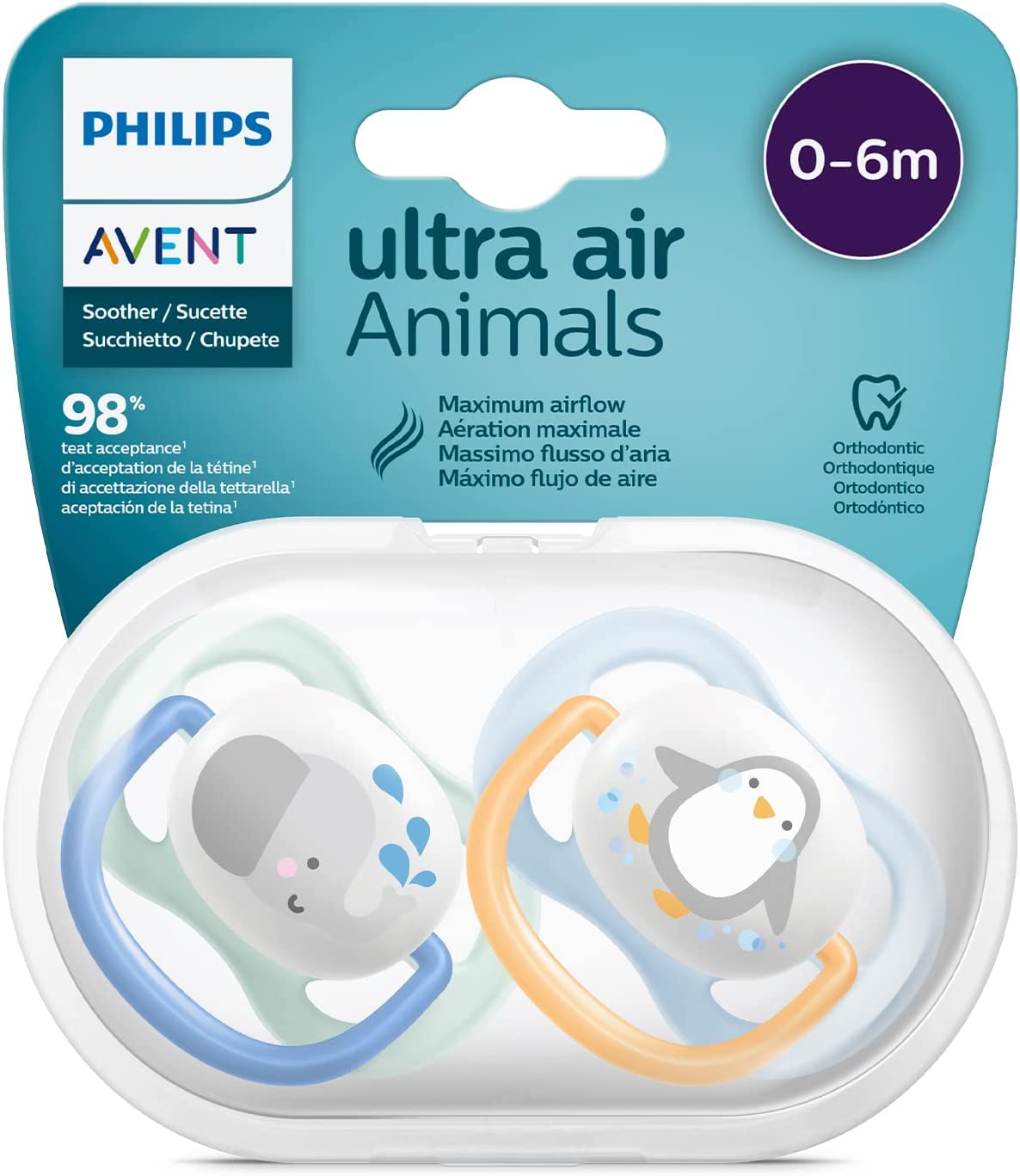 Sucette AVENT ultra air , 0-6 MOIS – Sweet Baby