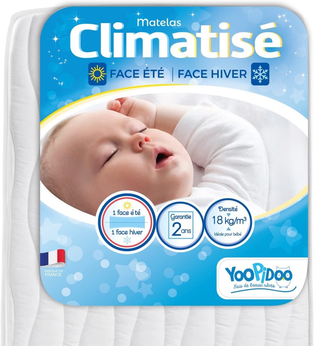 Matelas Climatisé 60×120 cm Fabrication Française