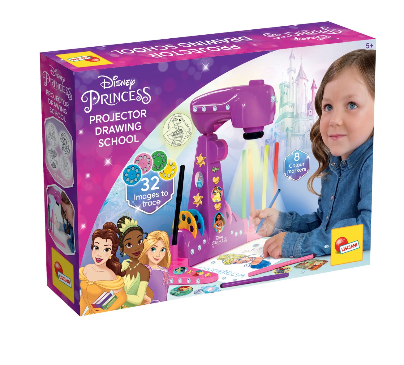 Princesses école de dessin par projecteur