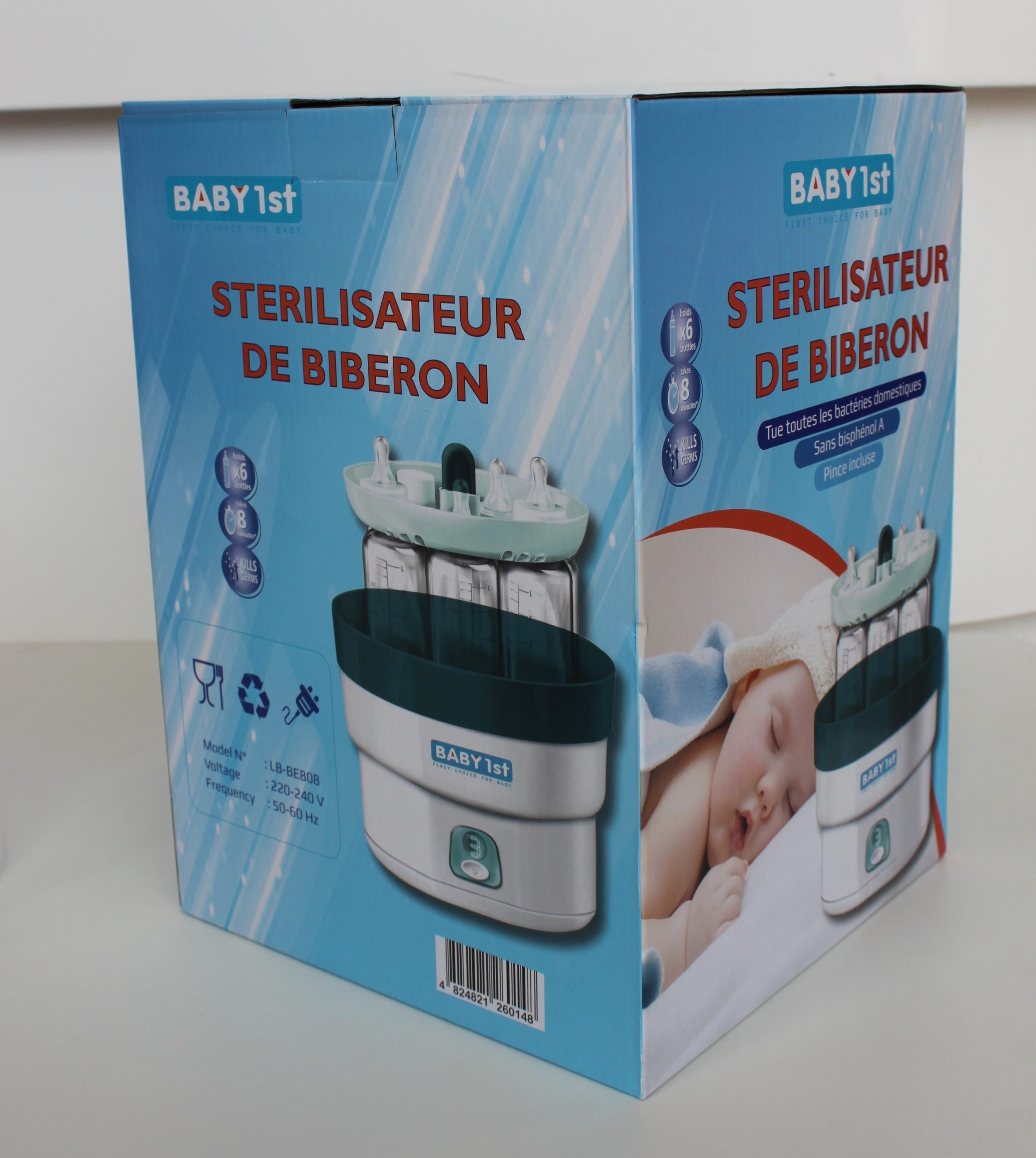 Baby 1St Stérilisateur biberon électrique en 8 minutes prix tunisie 