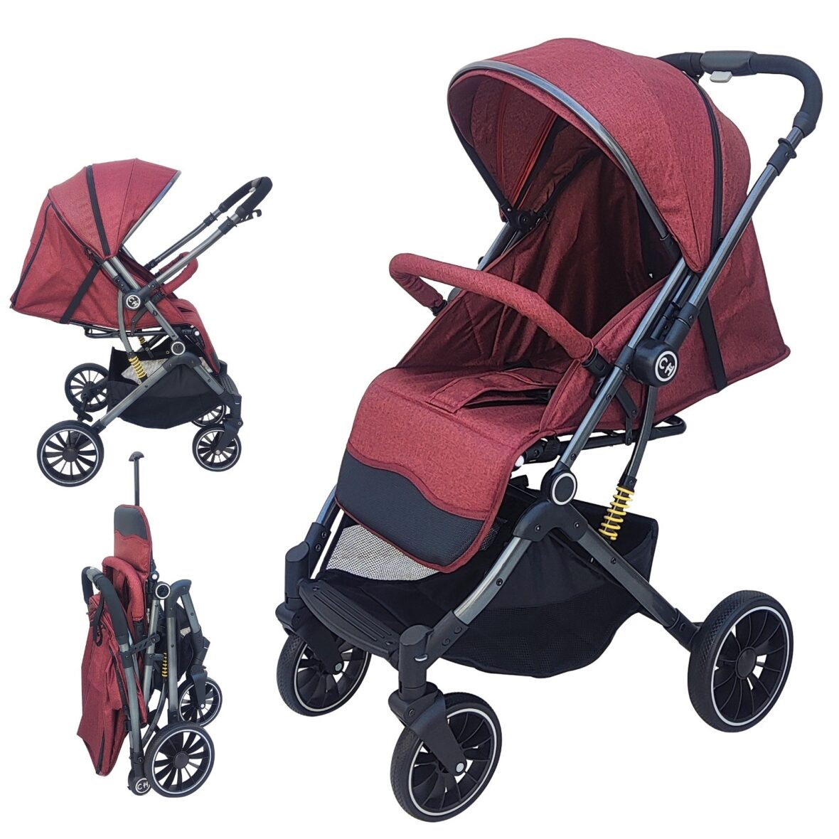 Poussette réversible légère