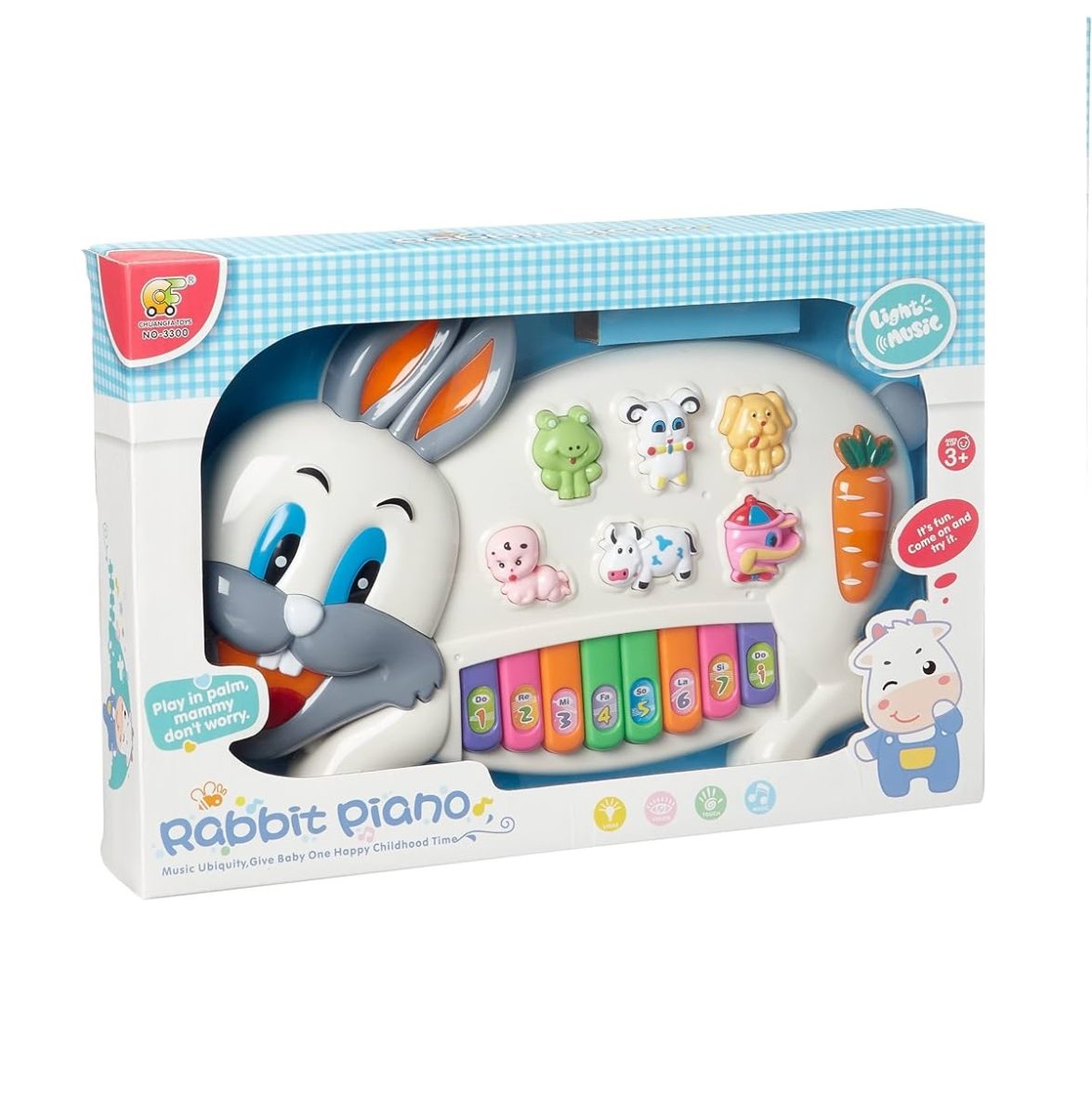 Piano musical lapin