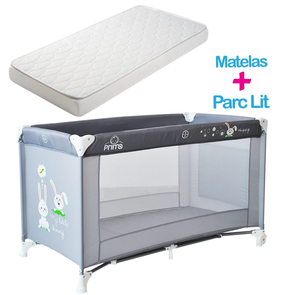 parc + matelas GRIS