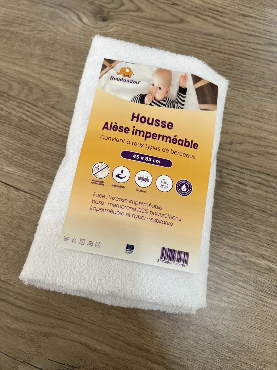 Housse alèse imperméable pour berceau