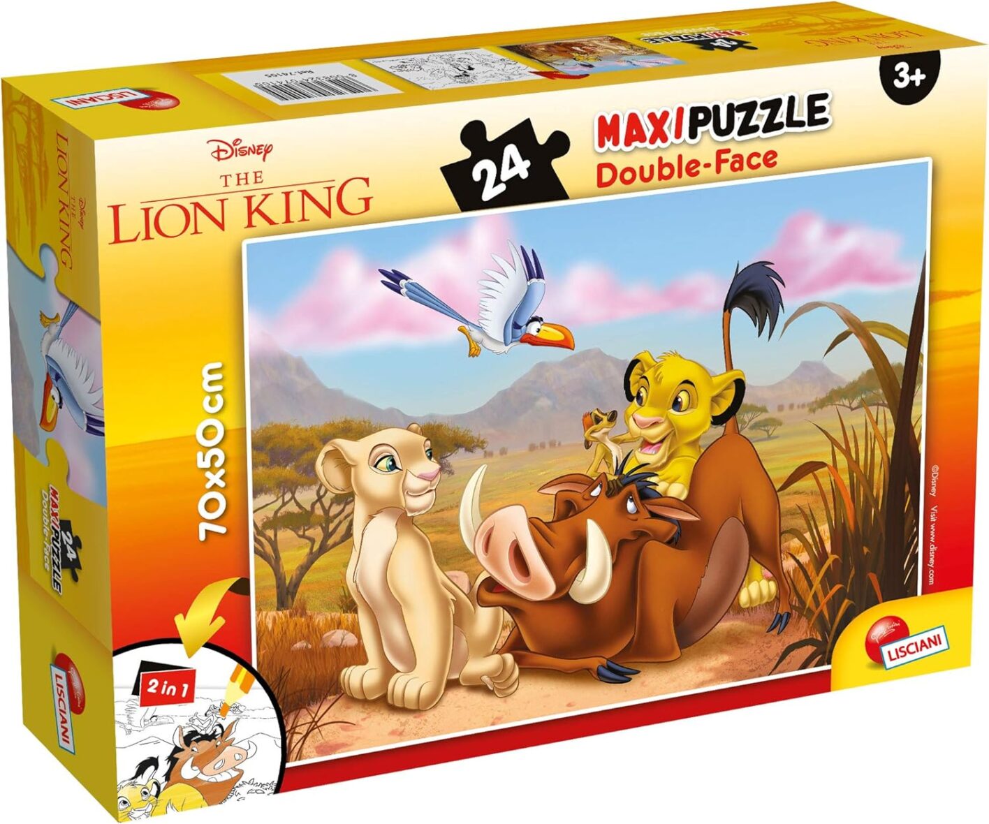 Puzzle DF supermaxi 24 PCS Lion king