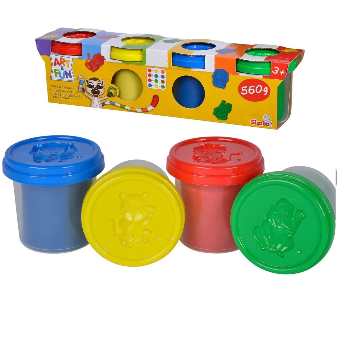 SET DE PATE A MODELER 140 GR 4 COULEURS