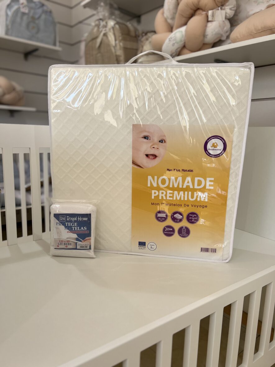 Matelas pliant + protège matelas