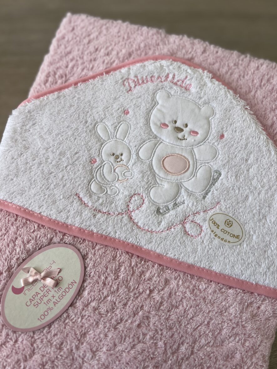 CAPE DE BAIN OSO DIVERTIDO ROSE