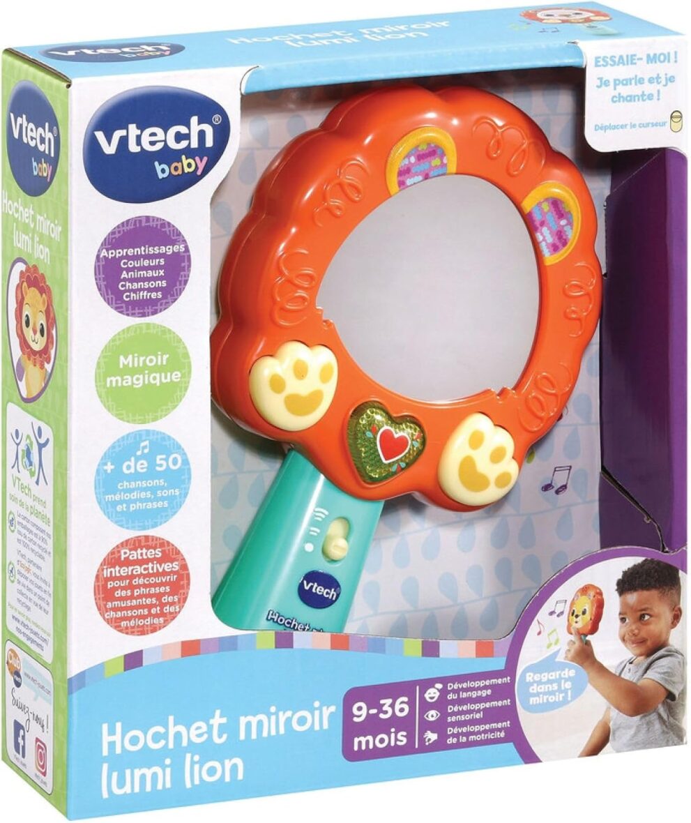 Hochet Miroir Lumi Lion