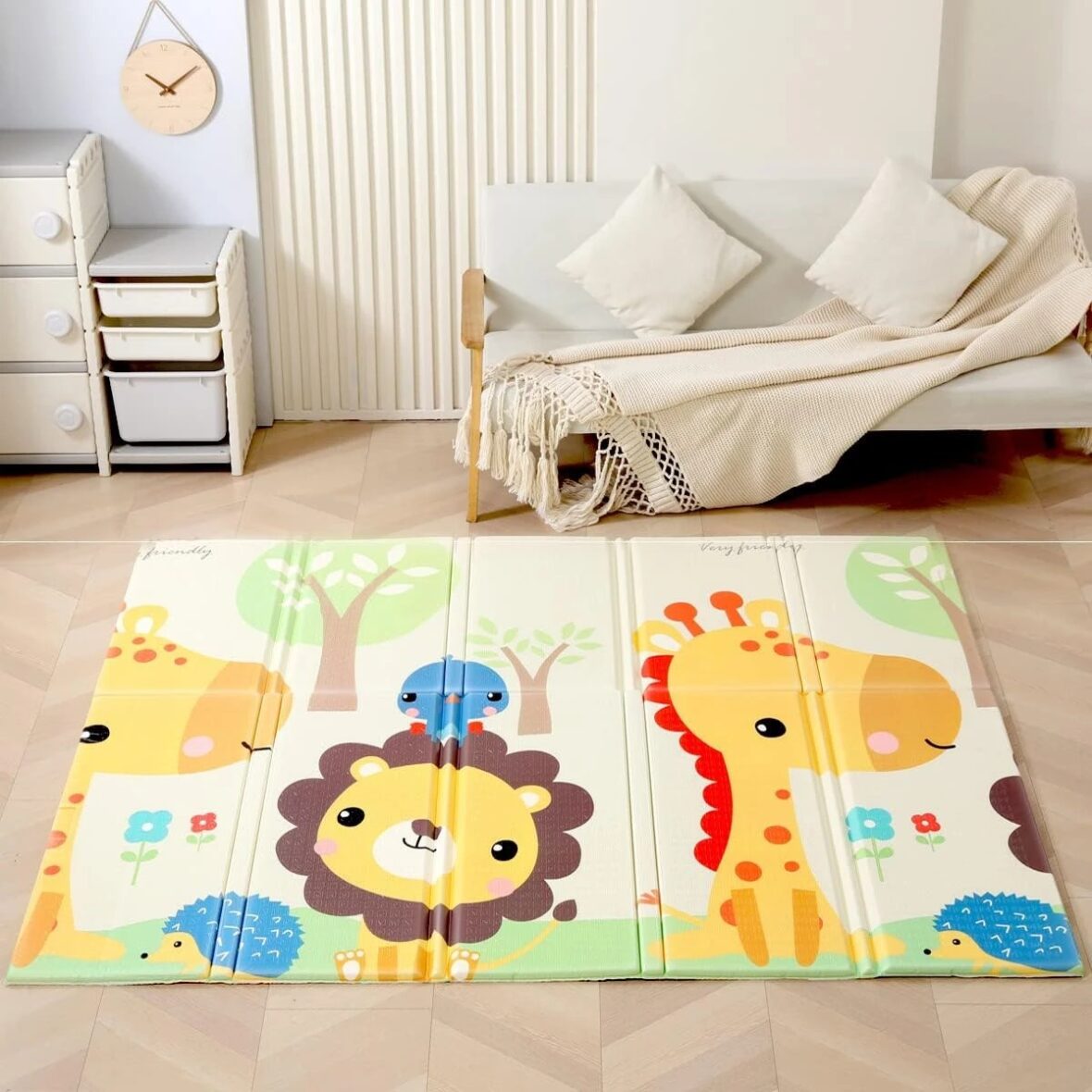 Tapis de sol double face anti choc