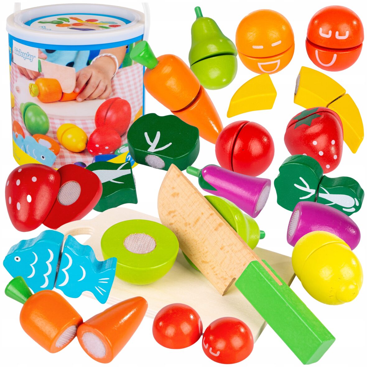 drevene-ovocie-a-zelenina-na-rezanie-nozom-na-velcro-kinderplay-doska