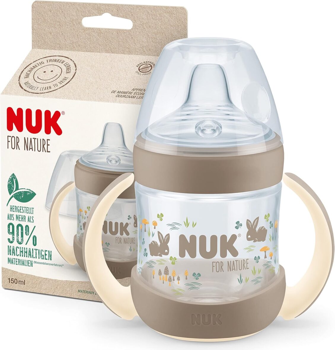 Tasse d’apprentissage NUK for Nature 150ml avec Temperature Control