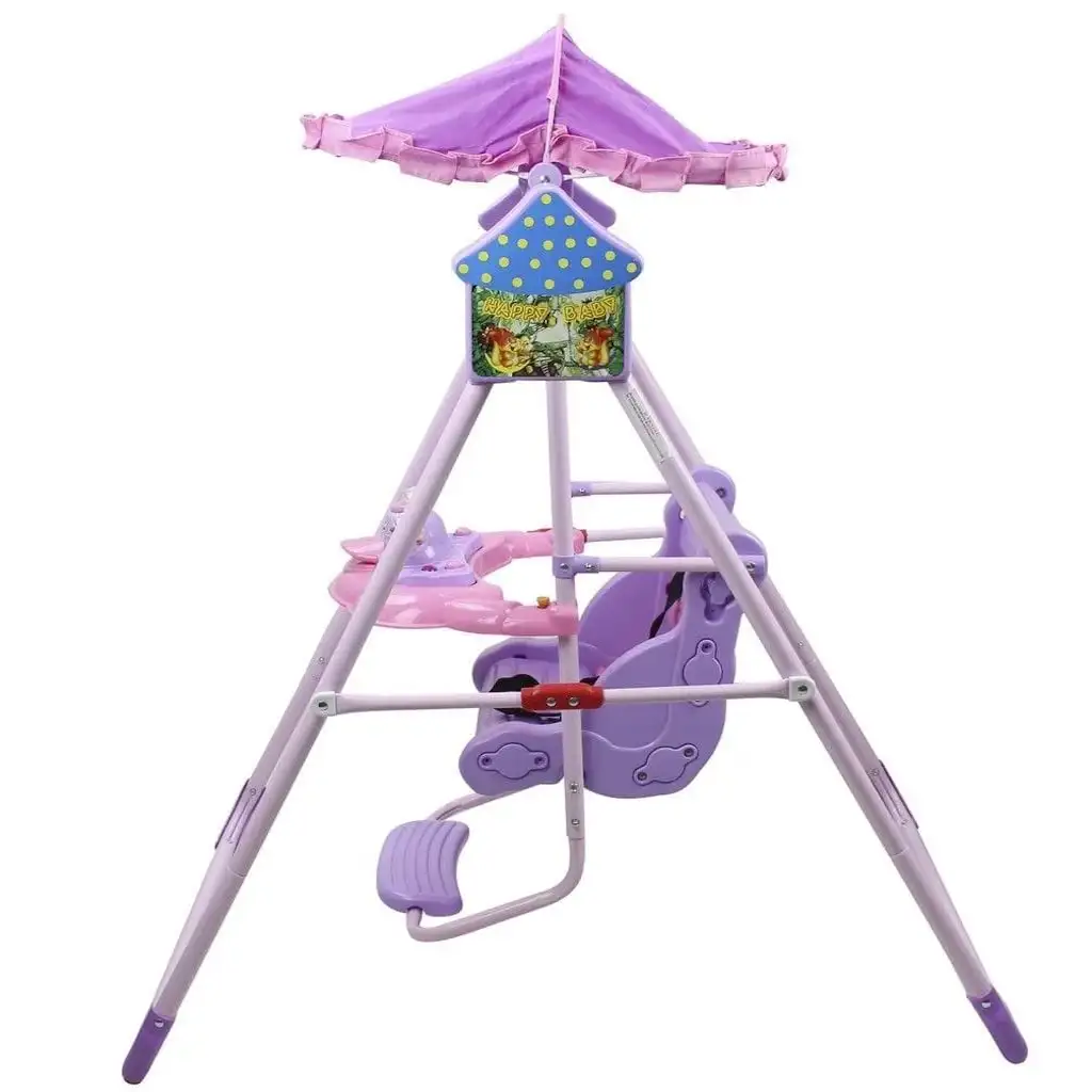 Childrens-musical-swing-with-weather-protection-canopy-foldable-5