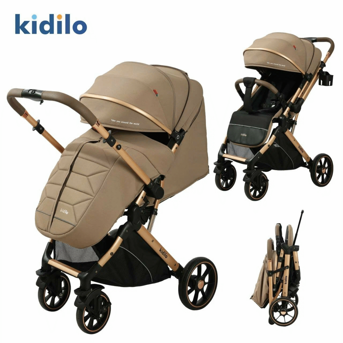 Poussette valise réversible