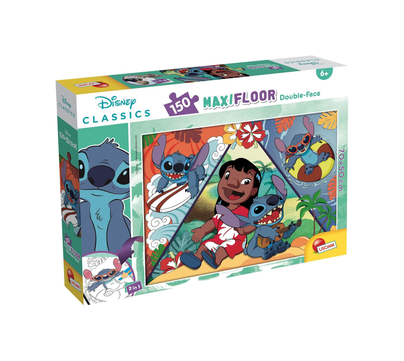 Maxi Puzzle Double Face 150 pièces Lilo & Stitc