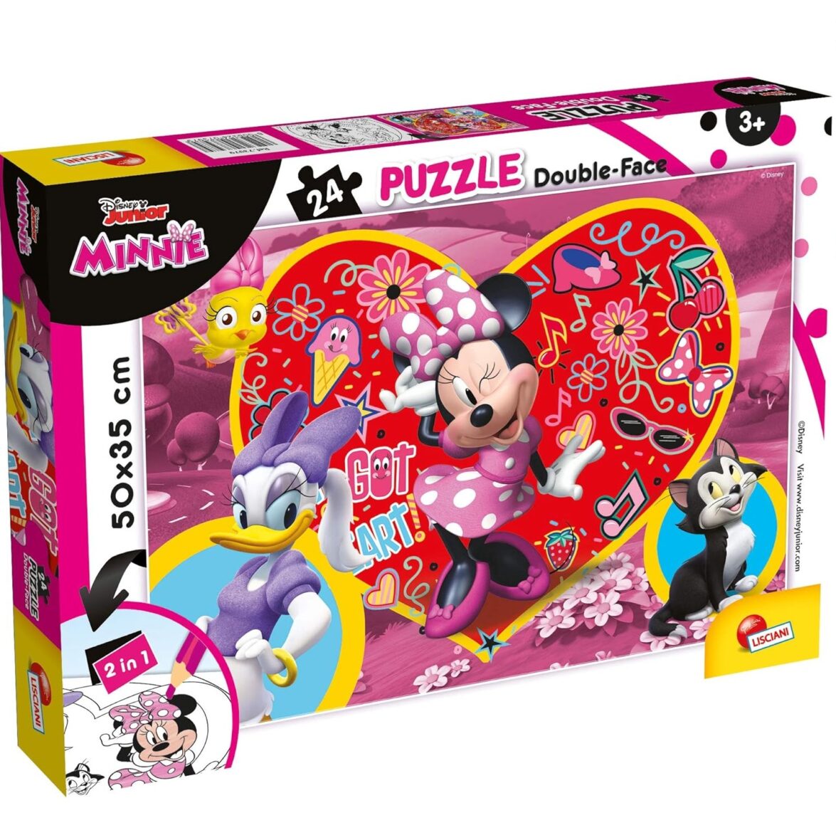 Puzzle double face 24 pcs MINNIE