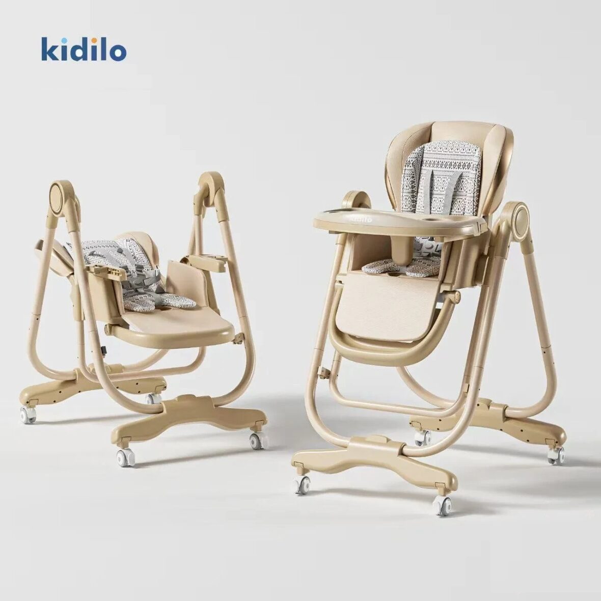 Chaise haute 2en1 beige